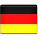 Icon with the German flag. Below is a link to the German website.